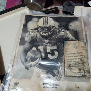 Two NFL pictures with autograph